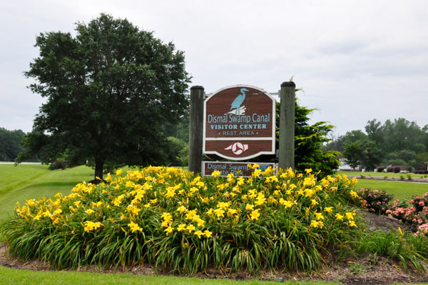 Dismal Swamp Visitor Center sign